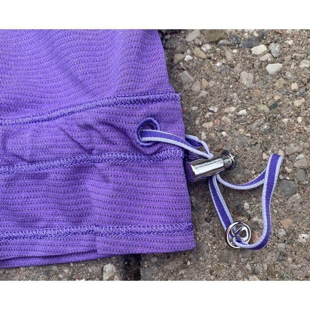 Lululemon Workout Tank Top Athletic Racerback Drawstring Purple Size Unknown - Picture 7 of 7